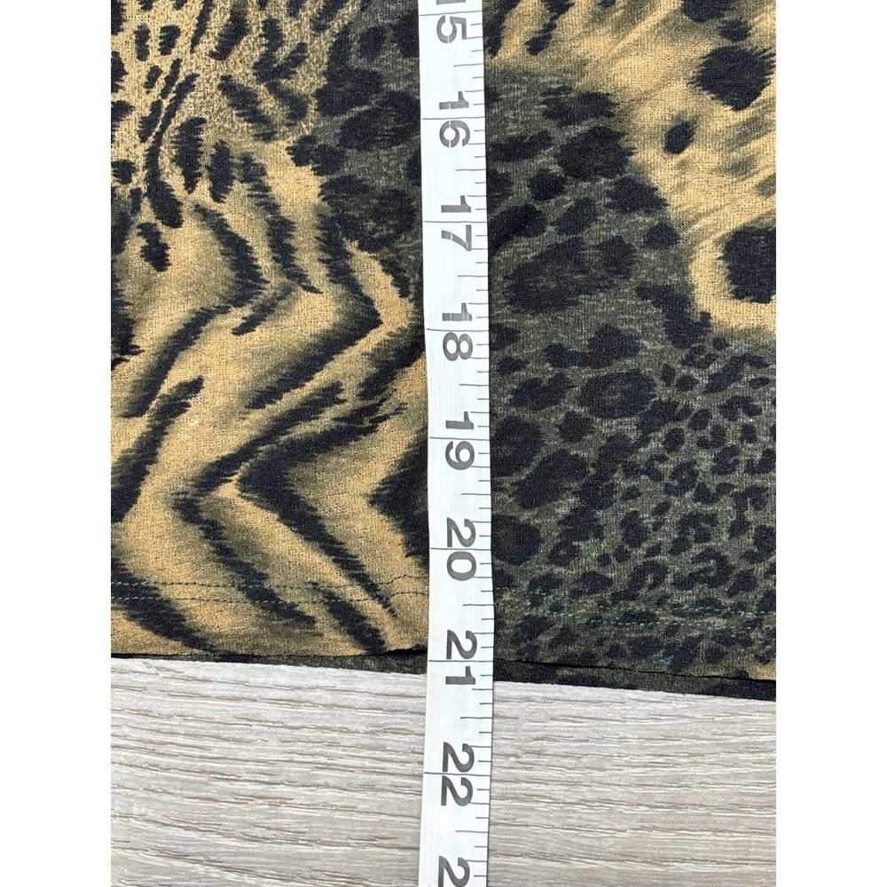 Used Rampage Clothing Co. Leopard Print Long Sleeve Top‎ Sz Large Excellent Cond - Picture 6 of 6